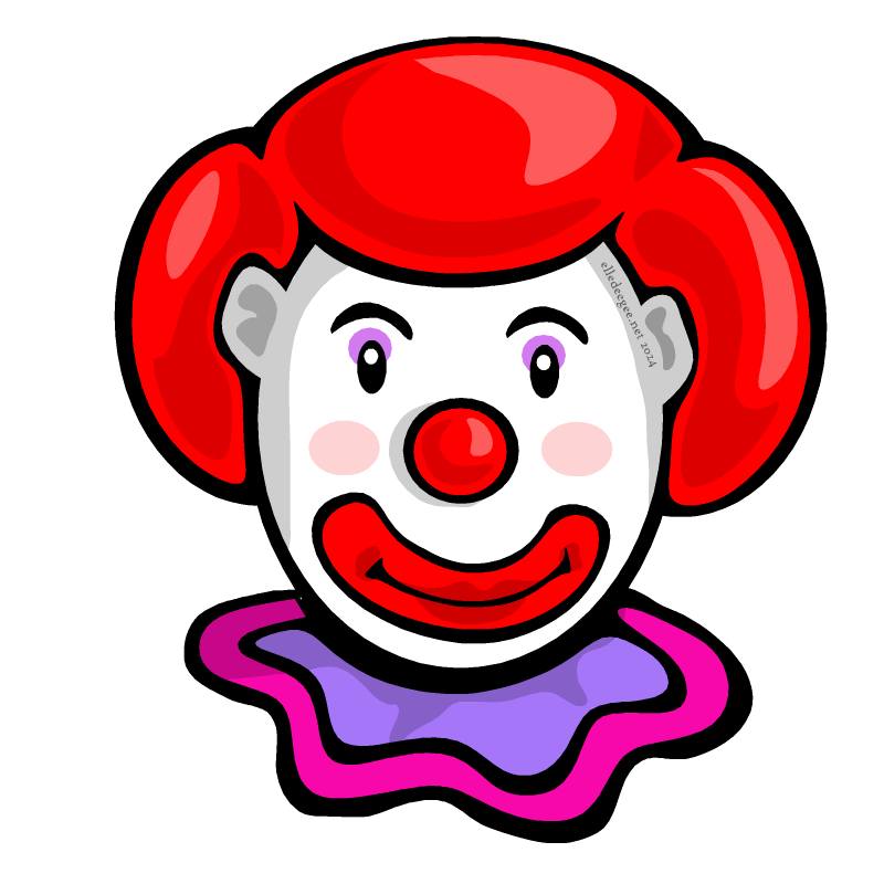 Cute happy clown